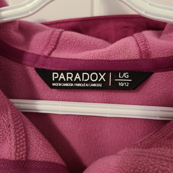 🌟5/$25 Paradox Fleece Lined Jacket Size 10-12 (Large) - Picture 2 of 6
